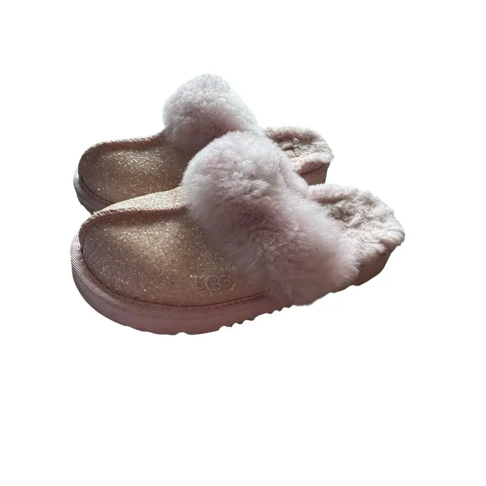 UGG Kids Girls Seashell Pink Cozy II Scuff Slippers Size 13‎